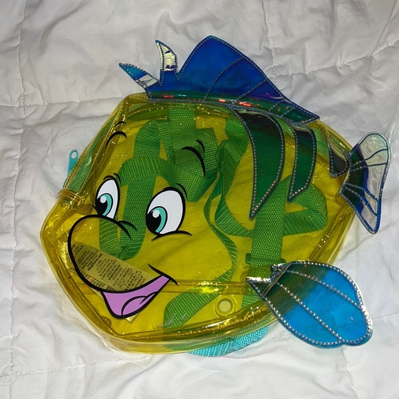 Disney Accessories Little Mermaid Flounder Backpack Poshmark